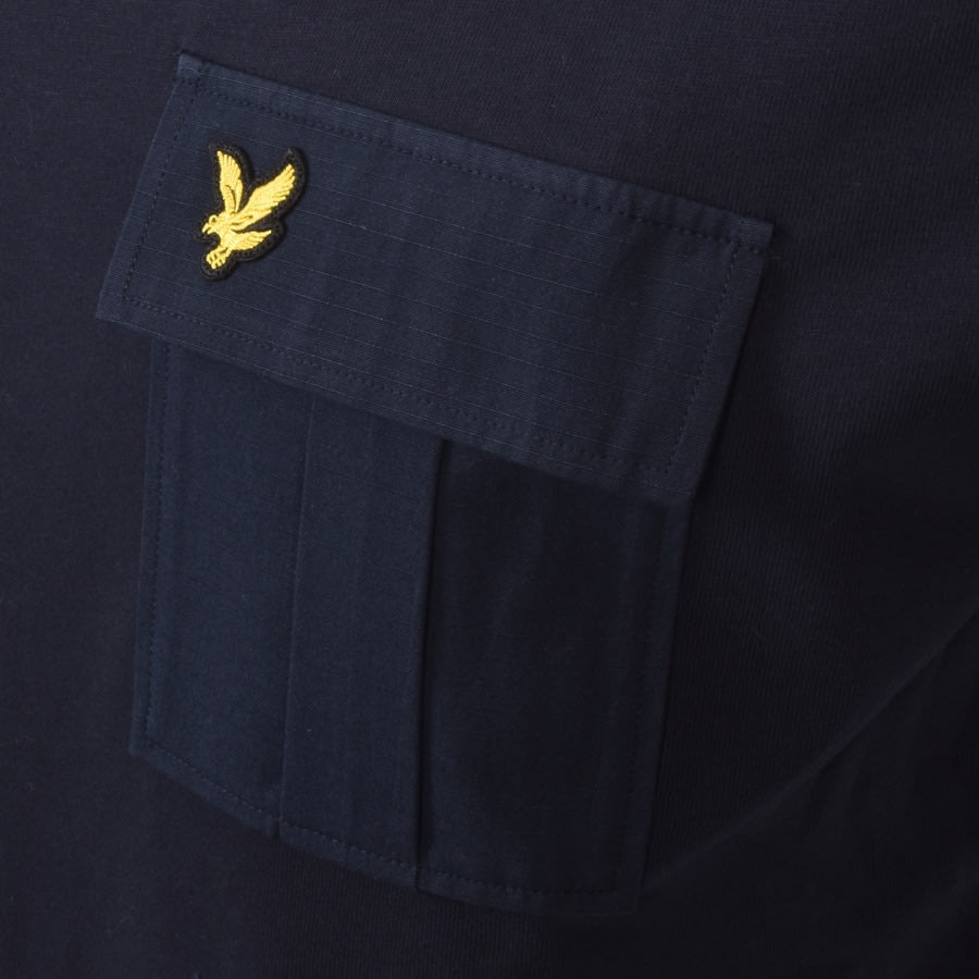 Alternative Image for ProductLyle And Scott Crew Neck Pocket T Shirt Navy3